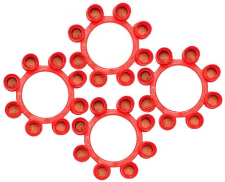 Wicke Speelgoed plaffertjes 8 schots - 36x ringen - voor plaffer pistool/revolver