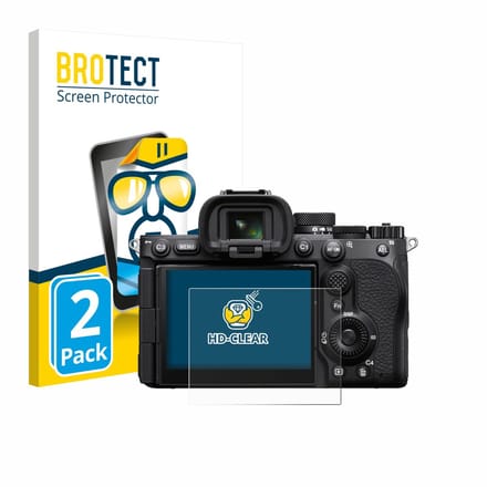 BROTECT - Screenprotector voor Sony Alpha 7 V (ILCE-7M5) - Folie Beschermfolie transparant 2 Stuks