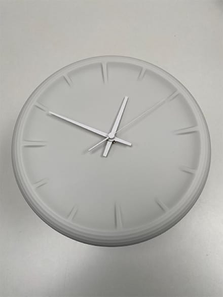Lemnos | RELIEF-Keramische Wandklok Wit
