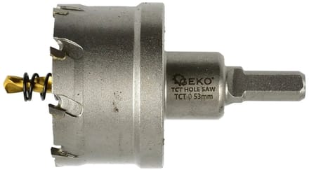 GEKO Tungsten carbide gatenzaag - 53 mm - titanium boor - hoge precisie