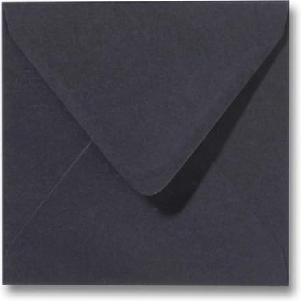 Envelop 14 x 14 cm Zwart 60 stuks