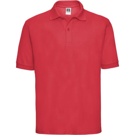 Russell Heren Klassiek Polycotton Poloshirt (Helder rood)