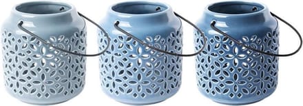 Esschert Design windlicht  blauw L13xB13xH15 cm