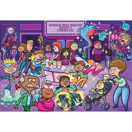 Wasgij Junior - Krachtige kaskrakers! - 240 stukjes - Legpuzzel voor kinderen