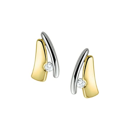 Oorknoppen Diamant 0.05ct (2x0.025) H Si