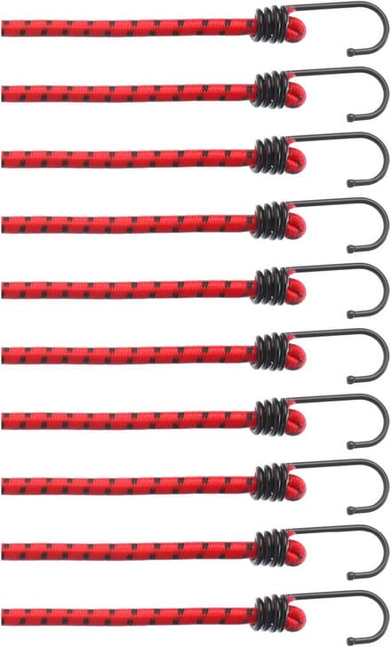 10-delige set rubberen spanners - elastische spanbanden voor bagage en ladingzekering