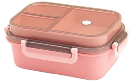 Lunch Box Lunch Box with Dividers, Double Layer All-in-One Lunch Box, Leak-proof Lunch Box with Cutlery for Work, School, Picnic