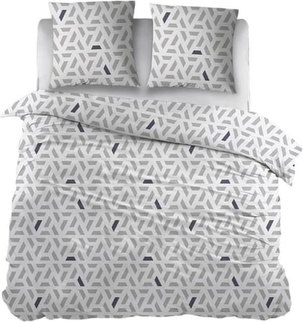 Snoozing Ghislaine Dekbedovertrek - Extra breed - 260x200/220 cm - Grijs