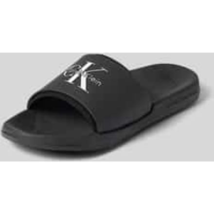 Calvin Klein Essential Slide Rubber Neo Triple Black Größe: 42 | Flip-Flops Outlet | Herren | Schwarz