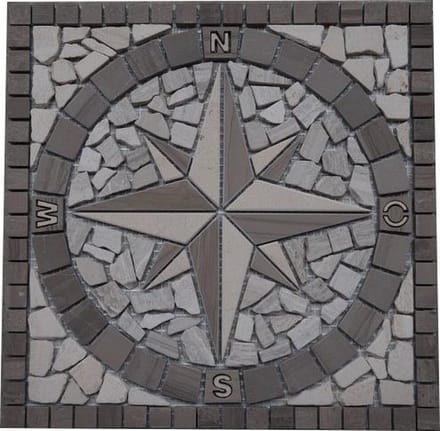Mozaiek tegel 032 medallion windroos 30 x 30