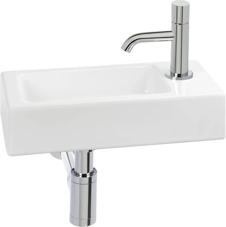 Fonteinset - Wastafelaanbouw - Badkamer Inrichting - Draaibare Uitloop - Glans Wit