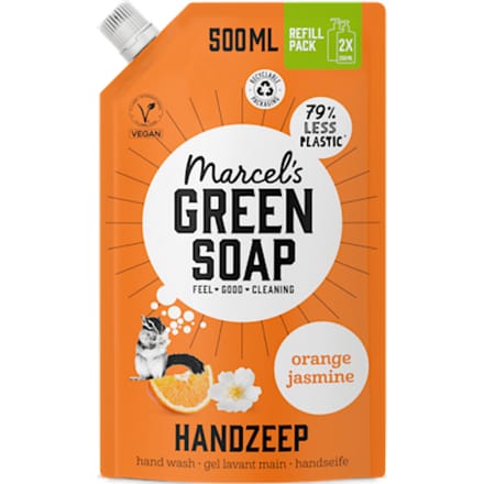 Marcel's Green Soap Handzeep Sinaasappel & Jasmijn Stazak 500ml