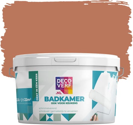 Decoverf badkamerverf 2.5L Toscaans oranje