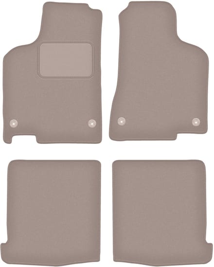 Beige veloursmatten voor: Volkswagen Lupo 3L hatchback (1997-2005)