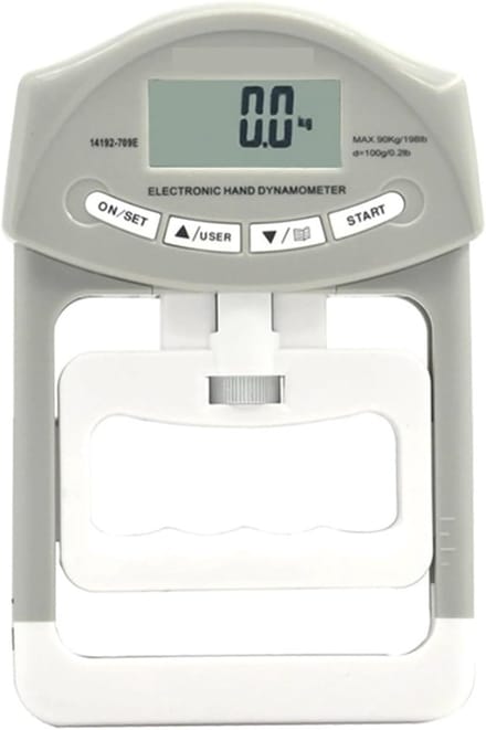 Gripkrachtmeter - Hand Krachtmeter - Kracht Training - Digitale Weergave - 300 Lb - Grijs