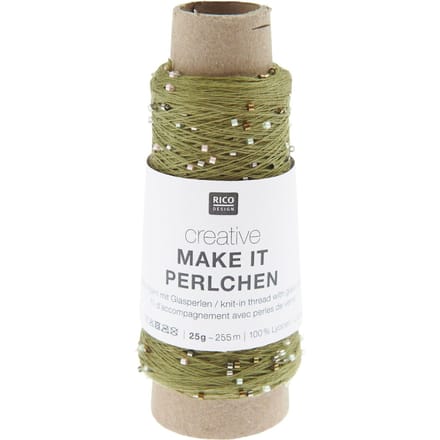 Rico Design Creative "Make it Perlchen" - Olivijn veelkleurig