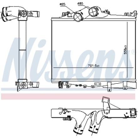 Intercooler NISSENS 97038