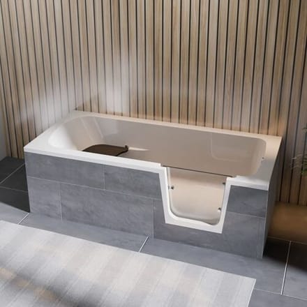 Steinkamp easy entry bathtub 170 x 75 cm with glass door right ST002BWTSTYR-R4