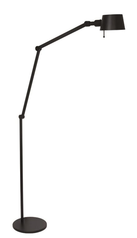 Freelight Vloerlamp Sovrano Zwart 1 Lichts 2 Armen