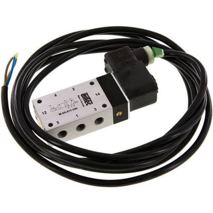 5/2 G1/8'' Magneetventiel 24V DC ATEX 3-10bar/42-140psi Airtec