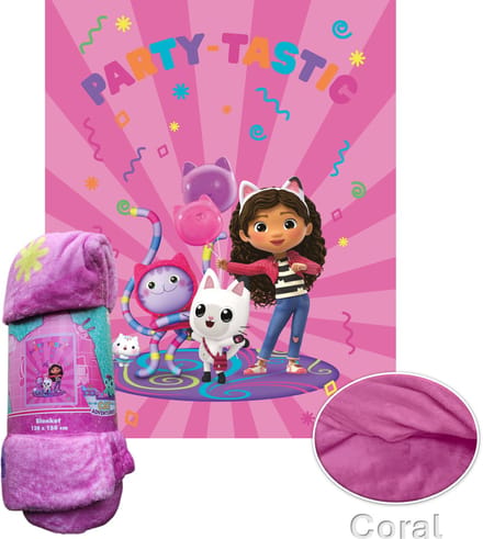 Gabby's Poppenhuis Fleece Deken Party-Tastic - 120 x 150 cm - Polyester