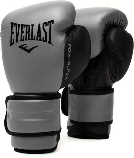 Everlast Powerlock 2r Training Glove, Charcoal 16-OZ