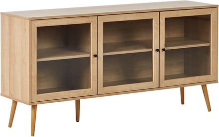 ALBANY - Sideboard met 3 deuren - Lichthout - Vezelplaat