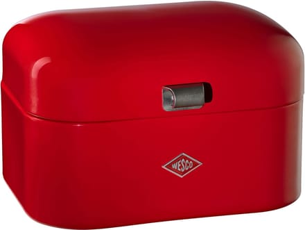 WESCO Single Grandy Broodtrommel | 7,5 Liter - Maat M | Metaal - Rood | Broodopslag
