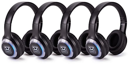 SubZero UHF Stille Disco Hoofdtelefoon, Set van 4