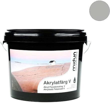 Acrylaatverf grijs 3l glans semi-mat
