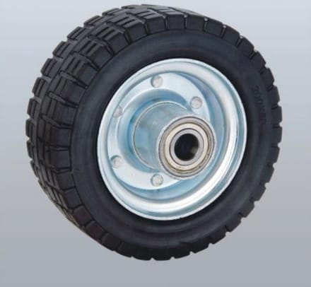 Breed rubber wiel - 200mm - 600kg