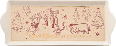 Disney Winnie the Pooh Serving Plate Christmas