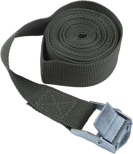 Spanband met Gesp - Lading Zekerder - Transport Zekeren - Snelle Ontgrendeling - 2 Meter - Groen