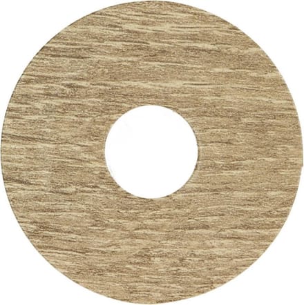 Zelfkl. rozet (17 mm) licht eiken geolied (10 st.)