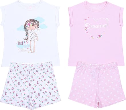 2x Pyjama - korte mouw ESSENTIALS
