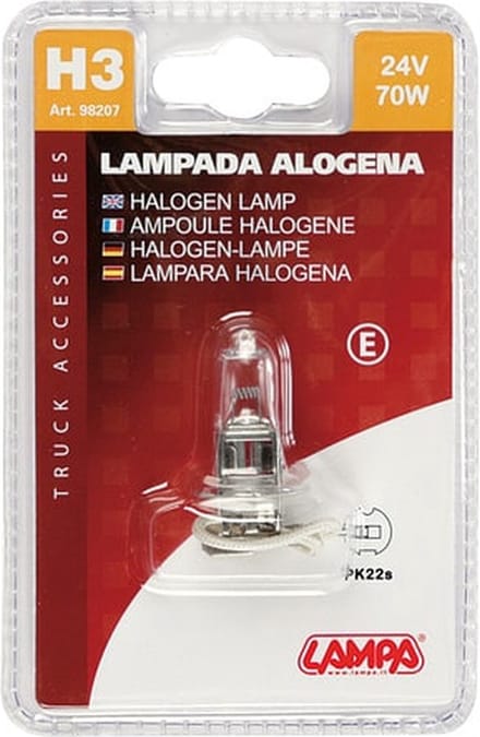 H3 lamp - 24 Volt - 70 Watt - 1 stuks - PK22s