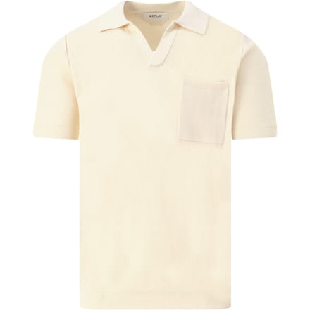 Slim Fit poloshirt in brei-look