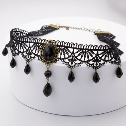 Choker voor Dames - Emo Ketting met Stenen - Gothic Sieraden & Accessoires - Pax Amare