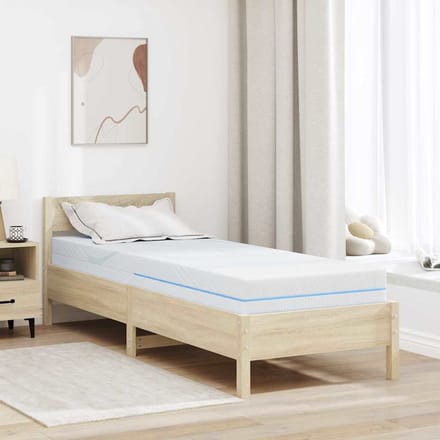 vidaXL - Matras - Medium - stevig - 80 - x - 200 - cm - Wit