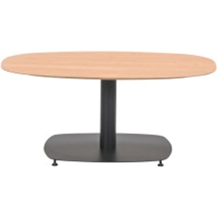 Garden Impressions Leon bijzettafel aluminium carbon black-light teak look-100x70 cm