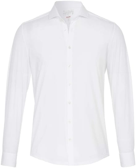 Pure H.Tico The Functional Shirt Wit - Maat 45 - Heren - Overhemden Formeel