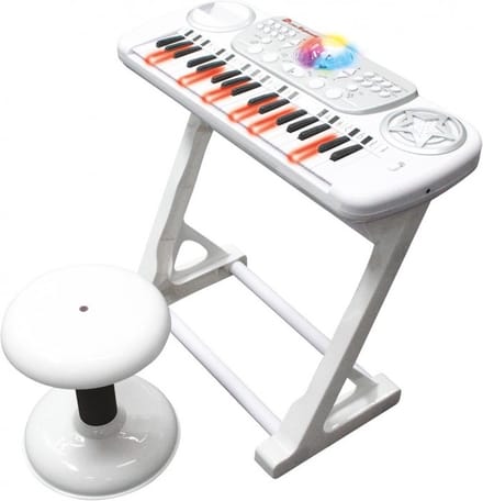 Tachan - Electronisch Keyboard - Met Stoeltje - 37 Toetsen - 8 Verschillende Instrumenten - Discobol