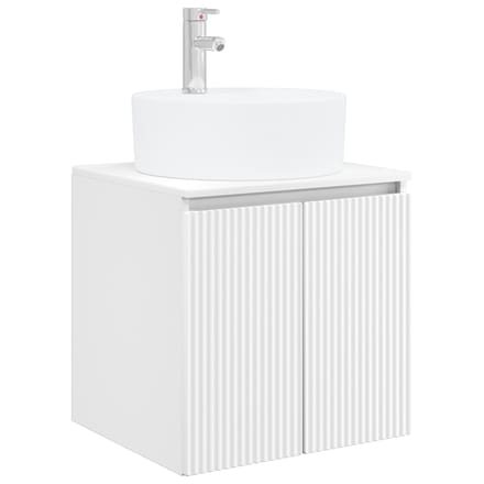 vidaXL - Wandgemonteerde - wastafel - van - een - meubel - Wit - 49,5 - x - 44,5 - x - 65 - cm