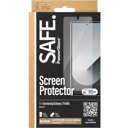 SAFE by PanzerGlass Ultra-Wide Fit Screenprotector geschikt voor Samsung Galaxy Z Fold 6