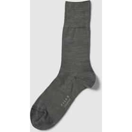 FALKE ClimaWool eenkleurig wol lyocell sokken heren grijs - maat 39-40