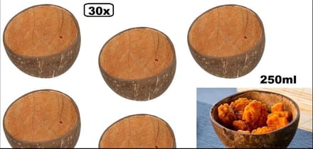 30x Kokosnoot kom 250ml