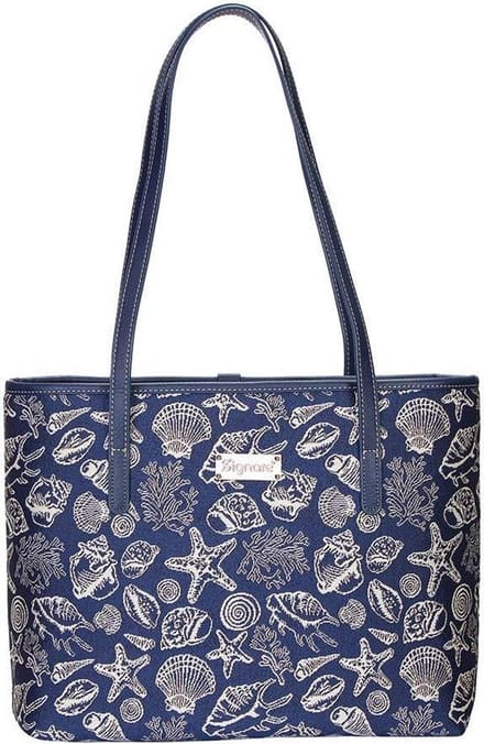 Signare - Schoudertas College - Gobelinstof - Sea Shell - Schelpen - Handtas