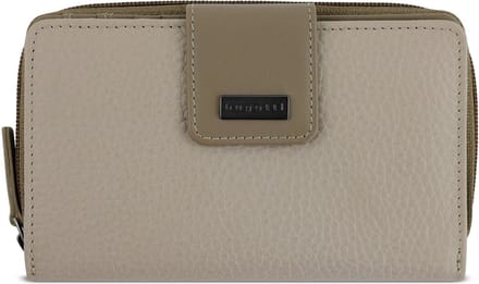 Bugatti Sina Portemonnee RFID-bescherming Leer 16 cm - Dames - Horizontaal - beige