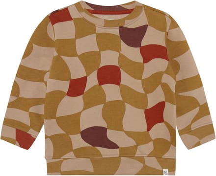 Noppies Trui Remo - Check Pattern Light Brown - Maat 92