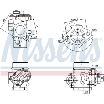 EGR-klep NISSENS 98349